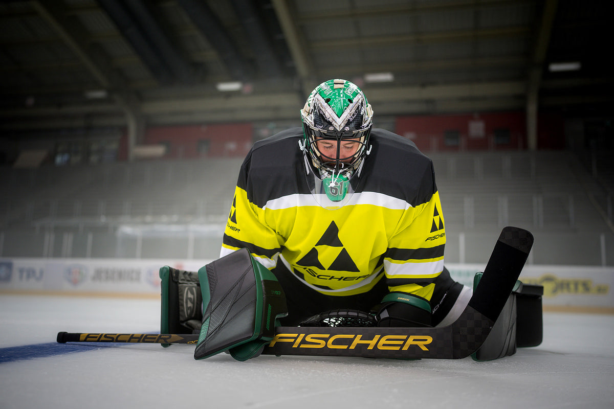 GW150 Wood Goalie Stick - Junior action lifestyle photo 1